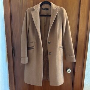 Ralph Lauren Tan Wool Blend Coat